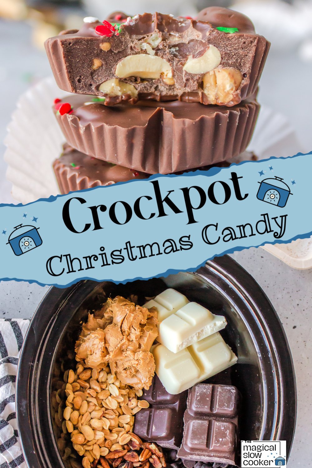 2 images of christmas candy.