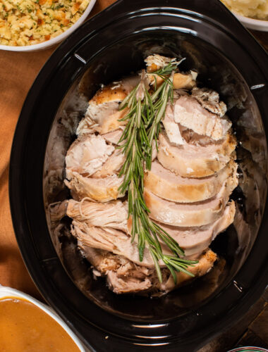 turkey breast slices in slow cooker