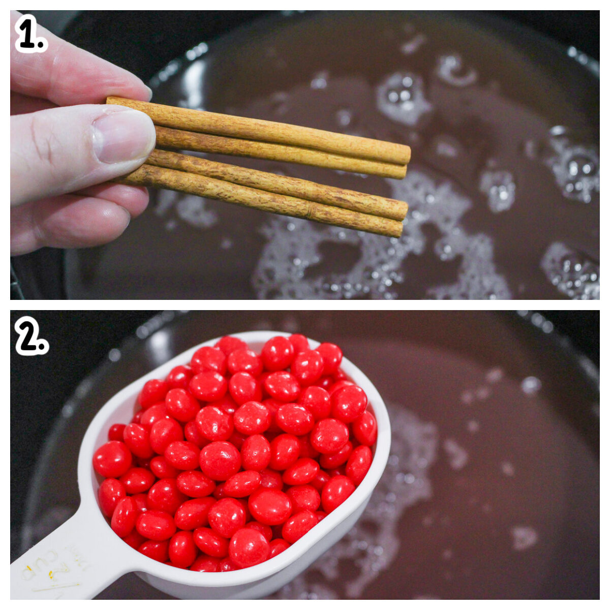 how to add ingredients for red hot punch