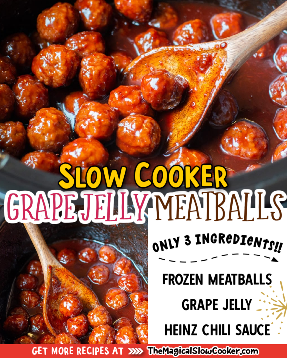 Slow Cooker Grape Jelly Meatballs - The Magical Slow Cooker