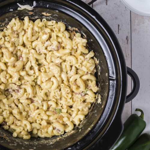 done cooking jalapeno mac and cheese in crockpot