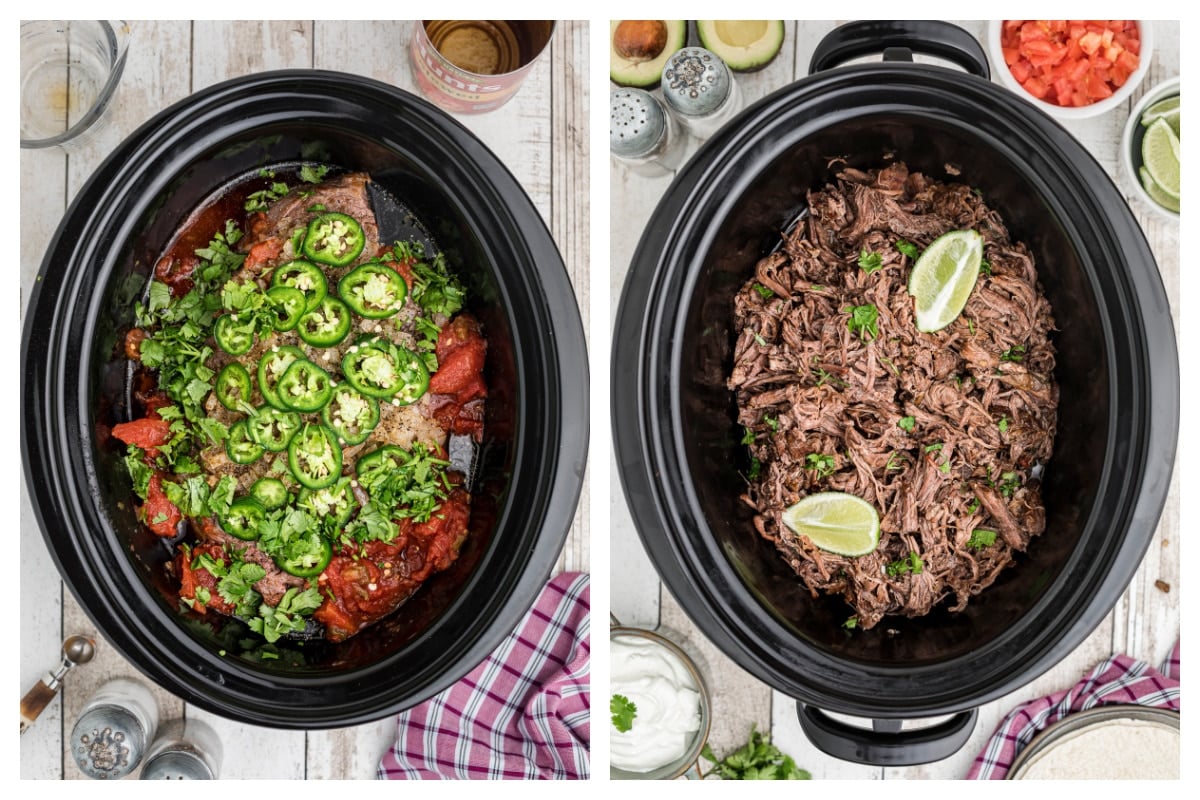 Slow Cooker Shredded Beef Chimichanga Recipe - My Natural Family