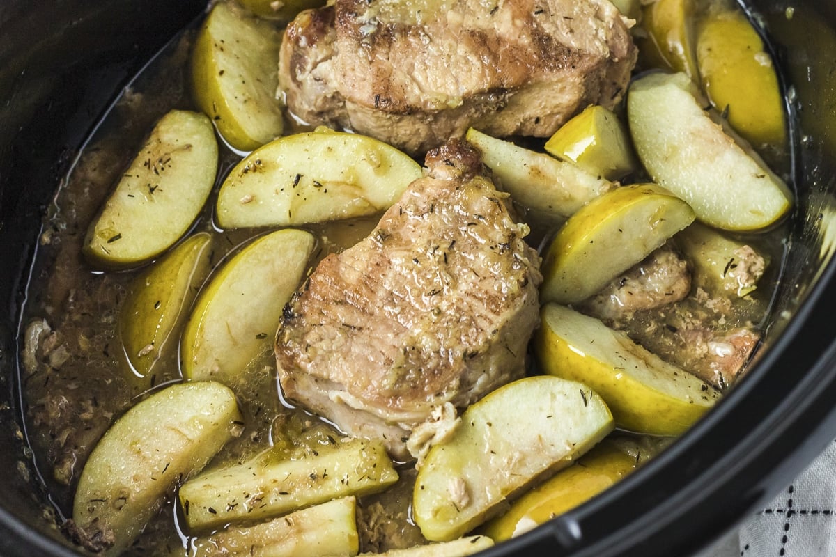 Slow Cooker Herbed Pork Chops and Potatoes - The Magical Slow Cooker