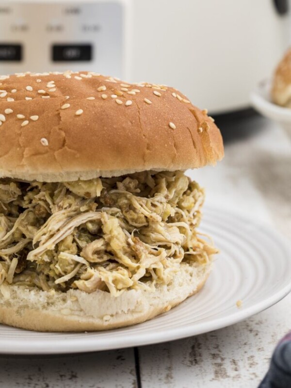 Ohio Chicken sandwich on a plate.
