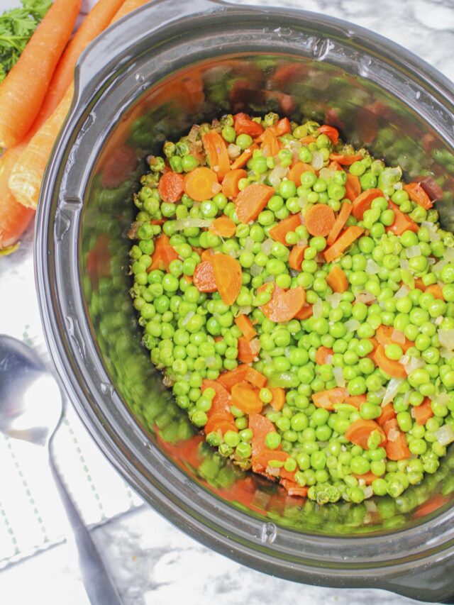 Slow Cooker Peas and Carrots