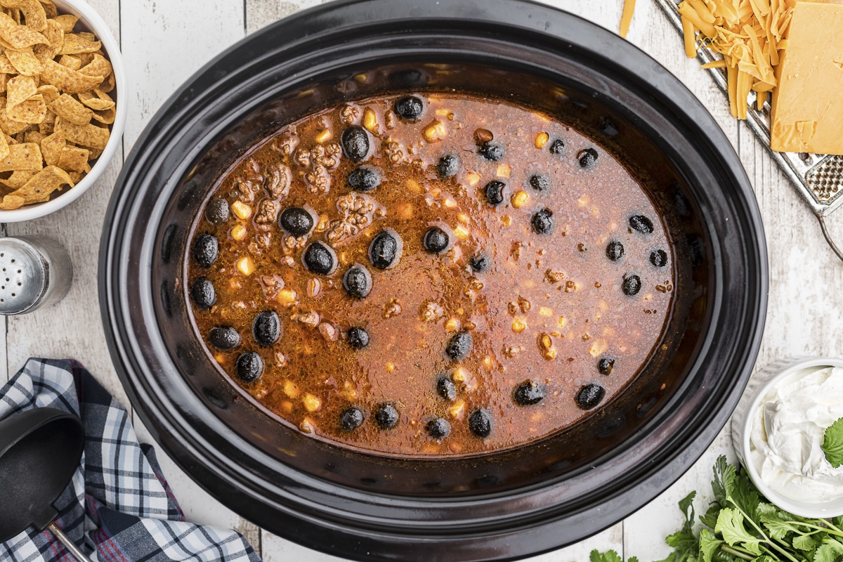 Slow Cooker Taco Soup - The Magical Slow Cooker