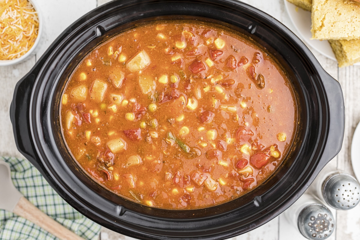 overhead shot of 7 can soup.