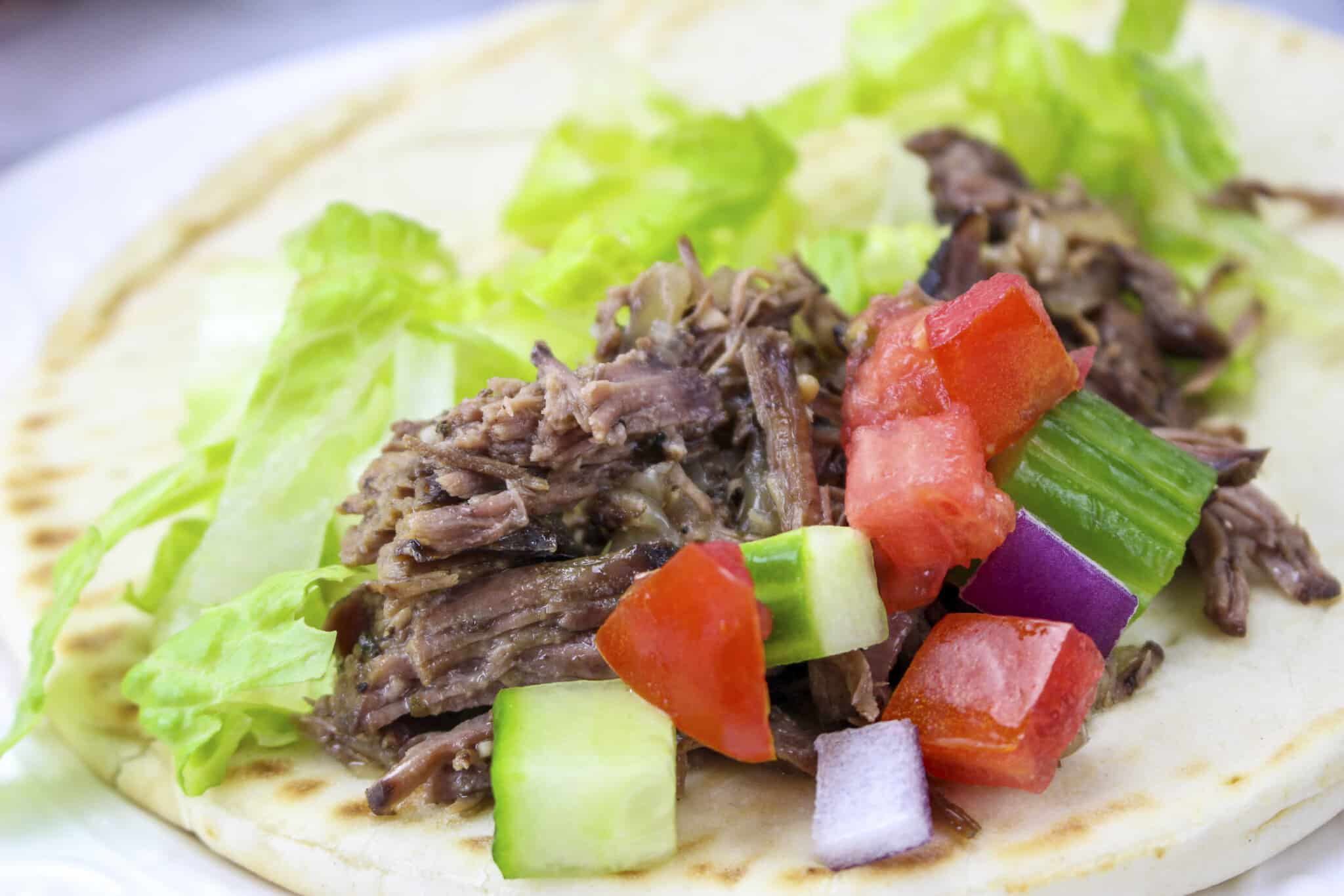 Slow Cooker Lamb and Beef Gyros Howard Oloplath