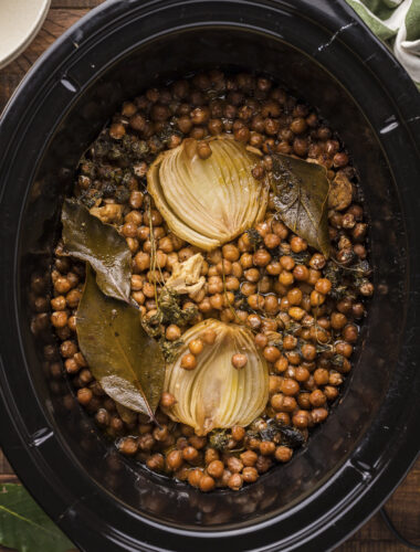 chickpeas cooked in slow cooker