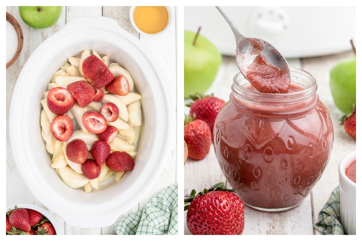 Slow Cooker Strawberry Applesauce The Magical Slow Cooker