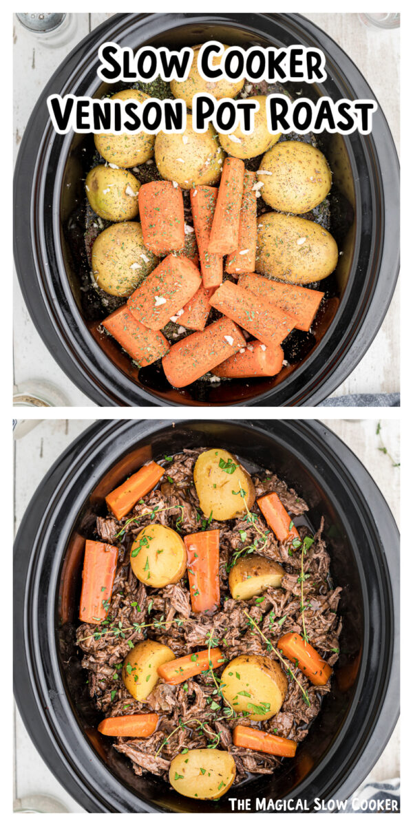 long image of venison pot roast for pinterest