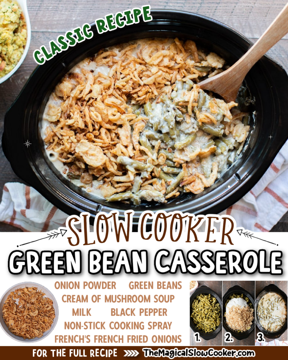 Slow Cooker Green Bean Casserole - Slow Cooker Gourmet