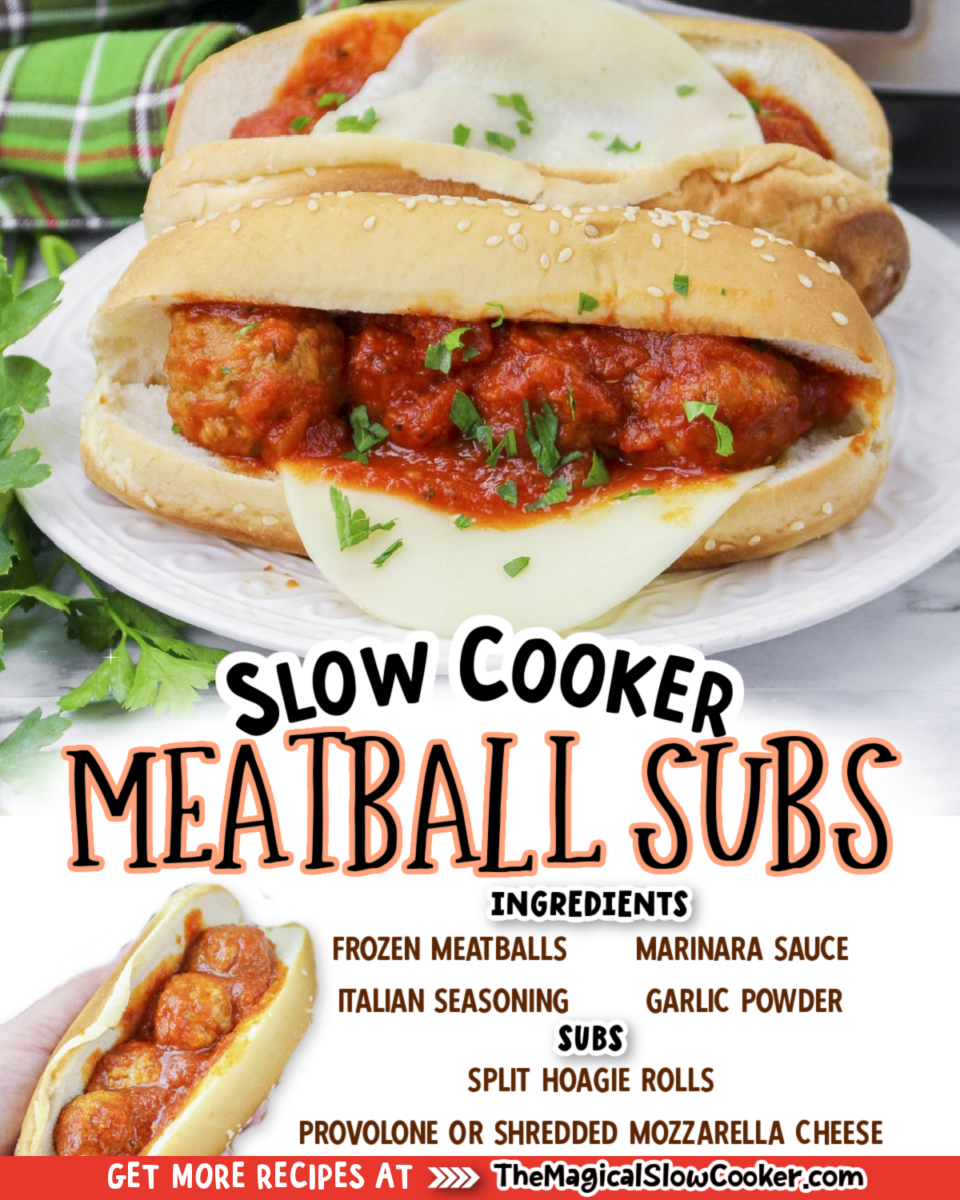 Slow Cooker Meatball Subs - The Magical Slow Cooker