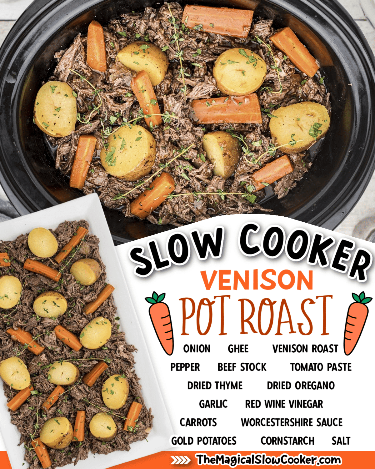 Slow Cooker Venison Roast - The Magical Slow Cooker