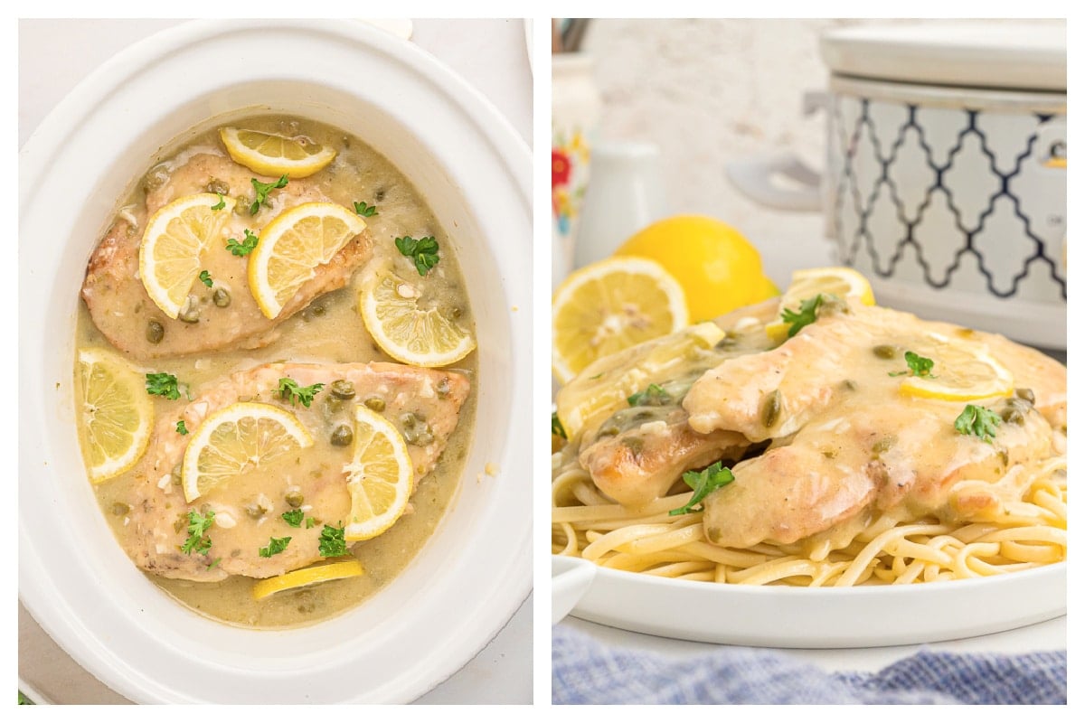 Slow Cooker Chicken Piccata The Magical Slow Cooker