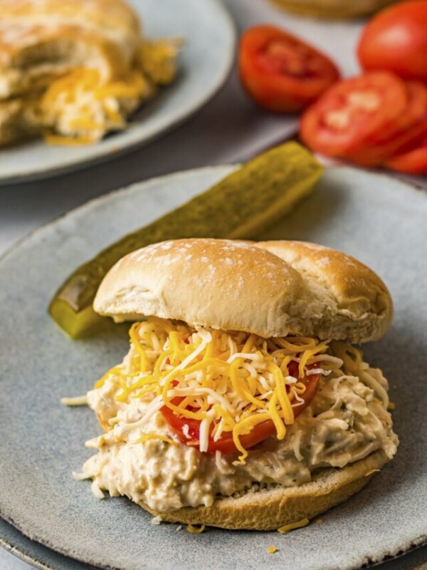 ranch chicken sandwich on a plate