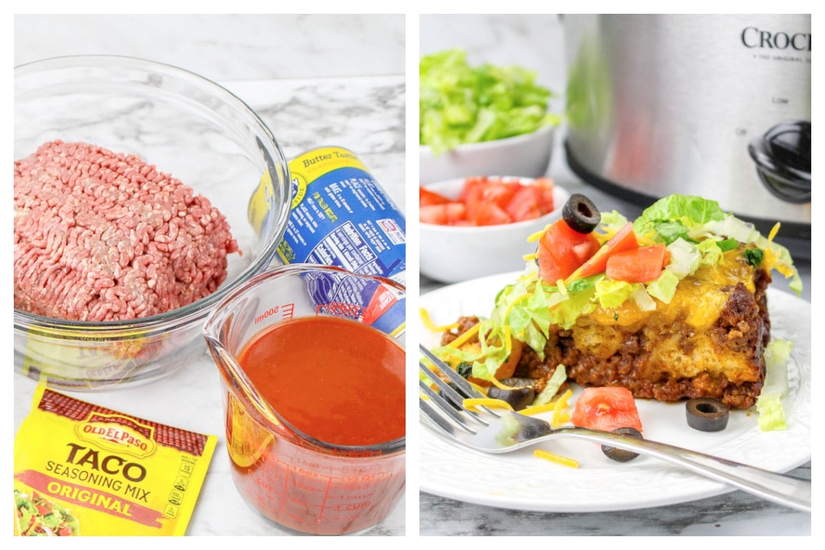 Slow Cooker Mexican Bubble Up Casserole