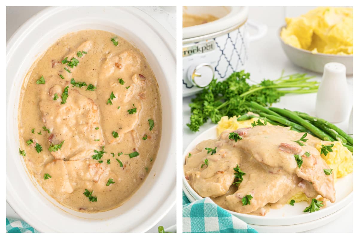 Slow Cooker Smothered Chicken The Magical Slow Cooker