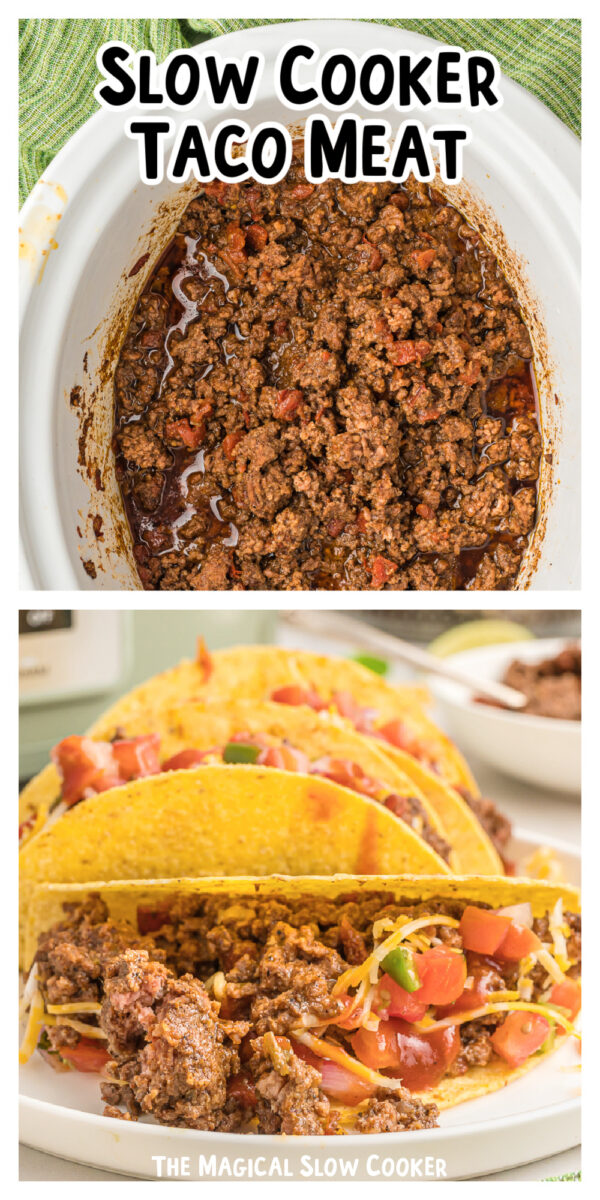 Long image of taco meat for pinterest.