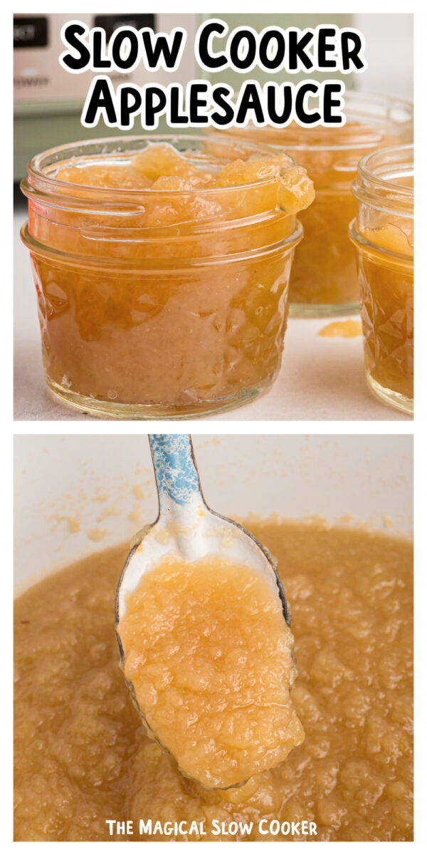 long image of applesauce for pinterest.