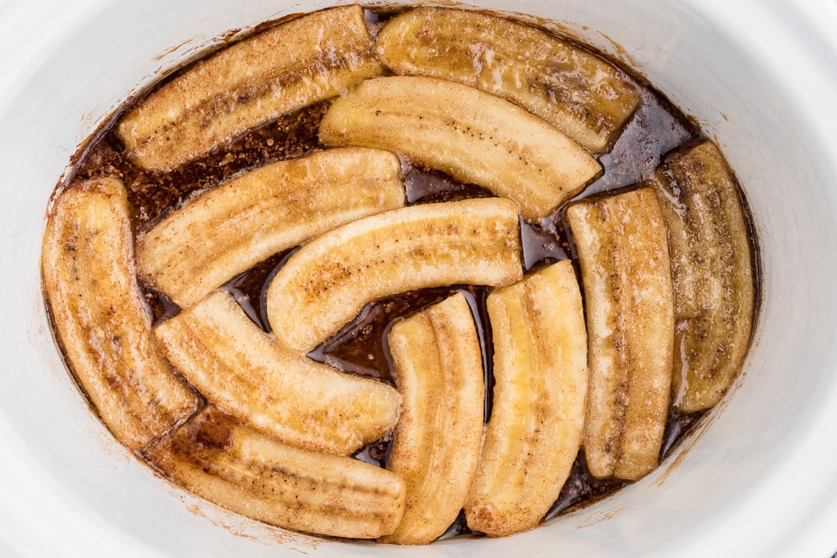 Slow Cooker Bananas Foster