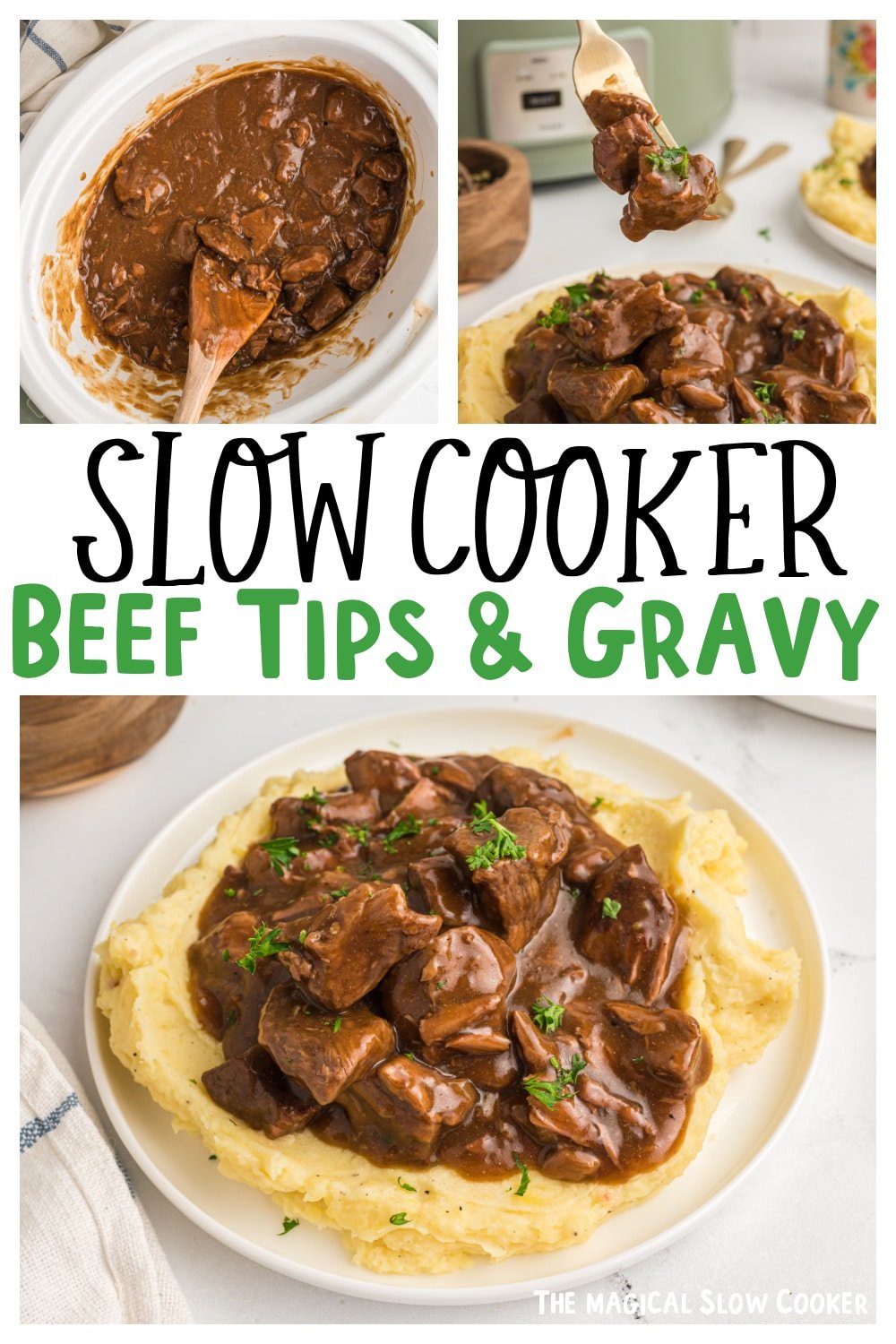 Slow Cooker Beef Tips - The Magical Slow Cooker