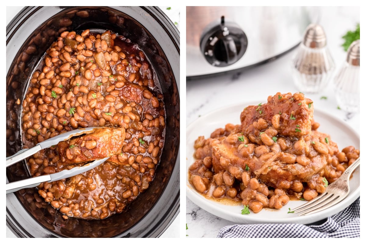 Slow Cooker Country Style Ribs and Baked Beans The Magical Slow Cooker