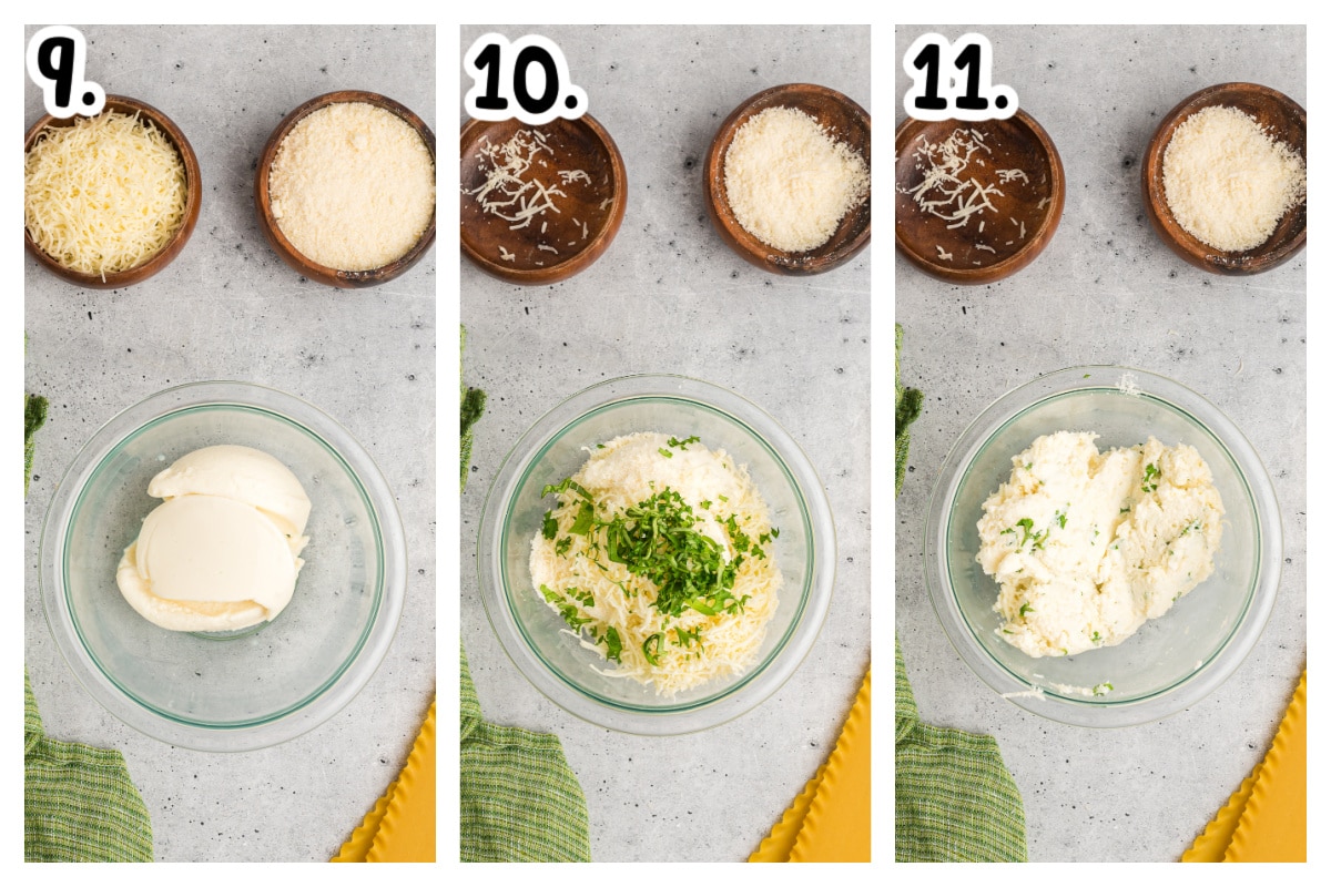 3 images about how to make ricotta and cheese mixture for topping soup.