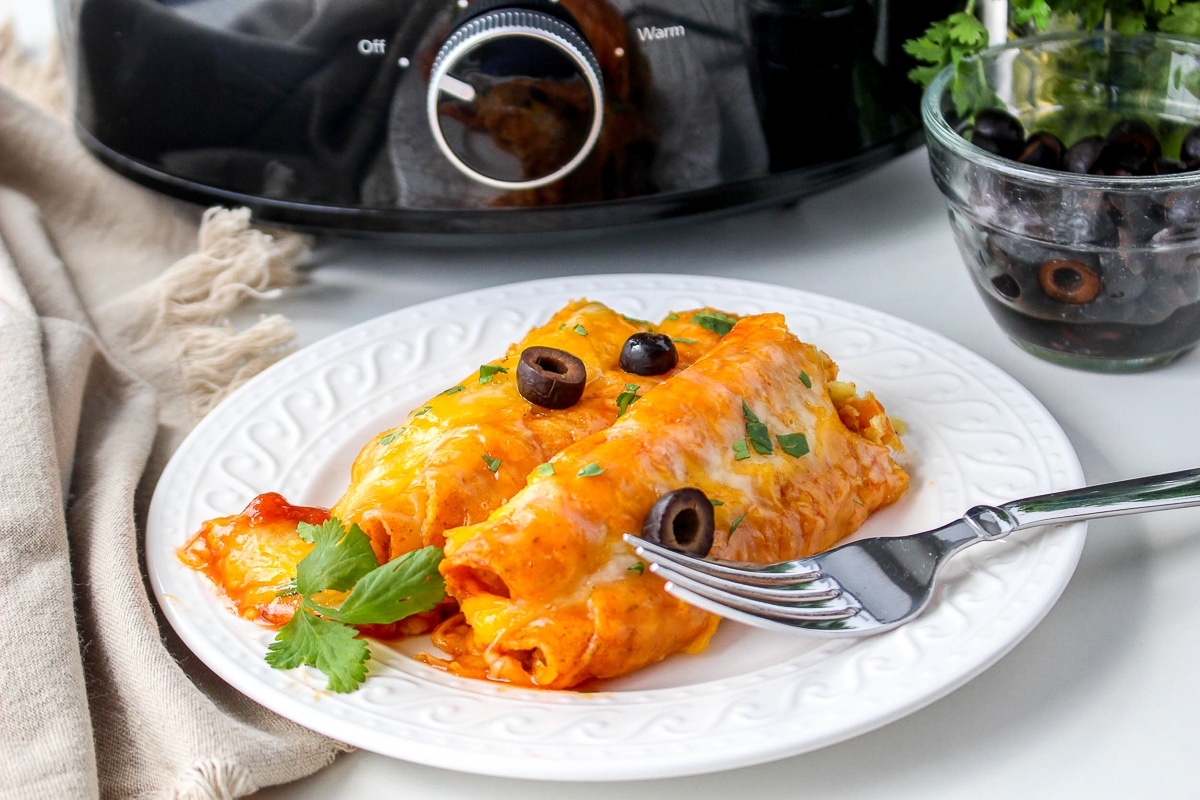 Slow Cooker Lazy Enchiladas The Magical Slow Cooker