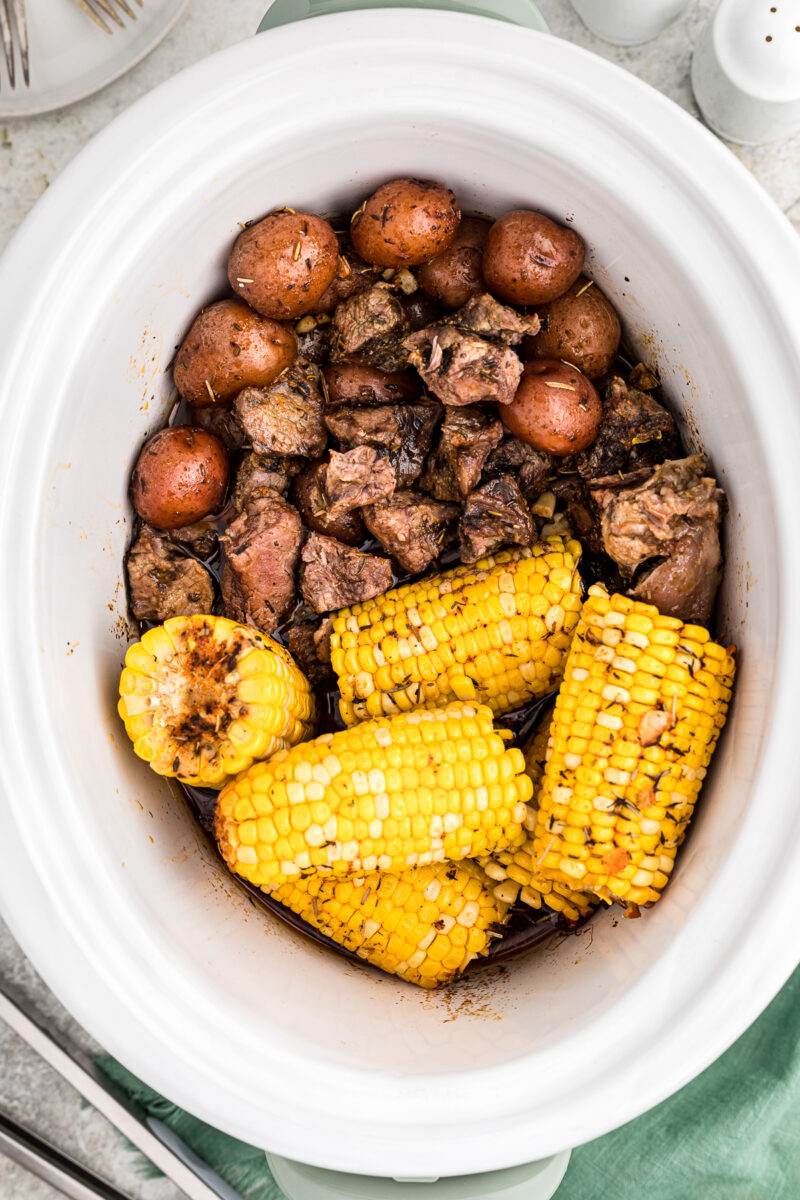 Slow Cooker Steak, Potatoes, and Corn - The Magical Slow Cooker