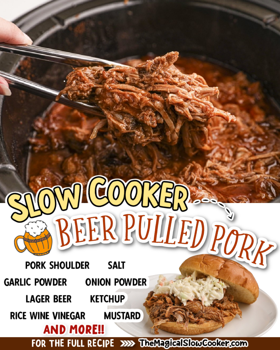 Slow Cooker Beer Pulled Pork - The Magical Slow Cooker