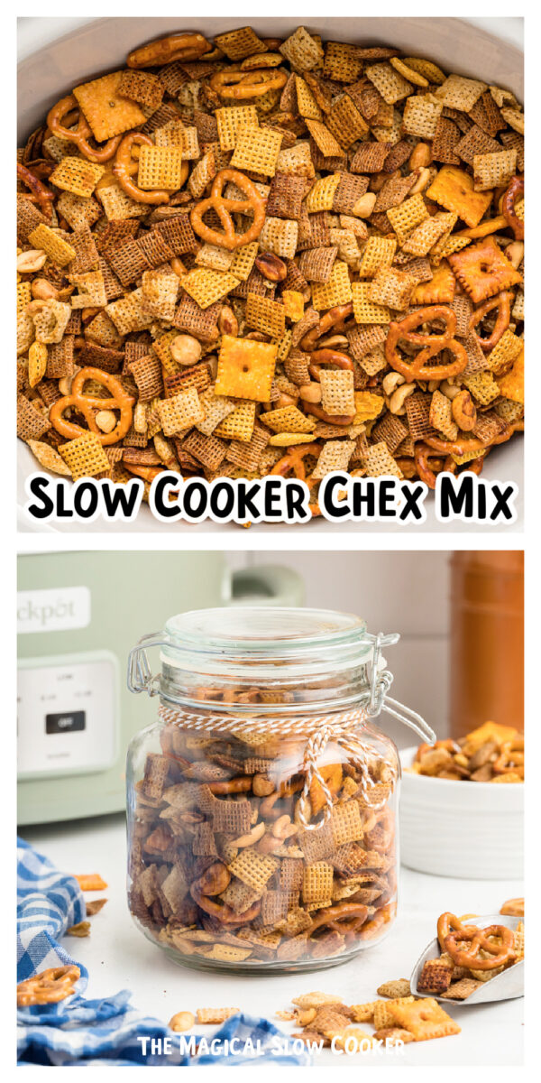 Long image of chex mix for pinterest.