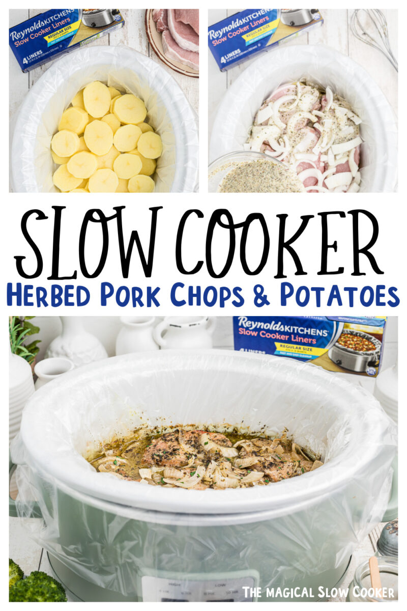 Slow Cooker Herbed Pork Chops and Potatoes - The Magical Slow Cooker