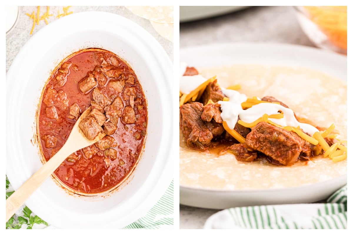 Slow Cooker Steak Burritos The Magical Slow Cooker