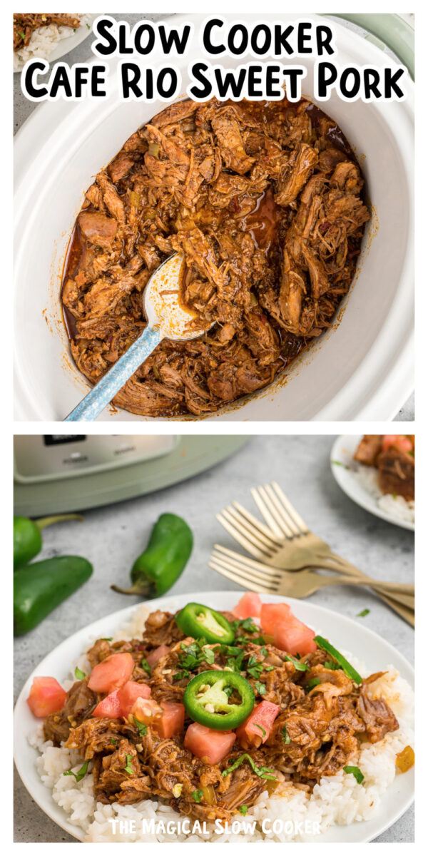 Long image of cafe rio pork for pinterest.