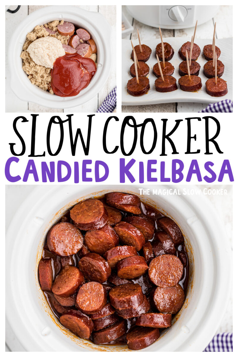images of candied kielbasa for pinterest.