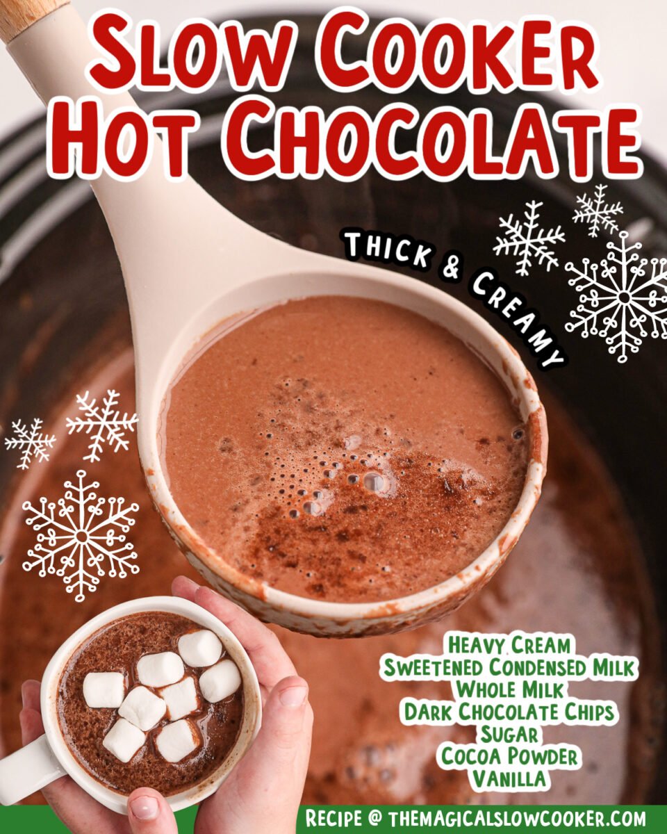 collage of hot chocolate images.