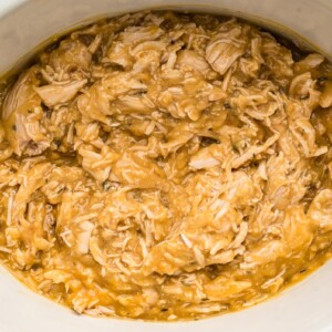 done cooking turkey and gravy in slow cooker.