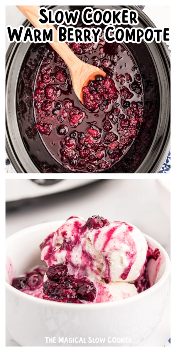Long image slow cooker warm berry compote for pinterest.