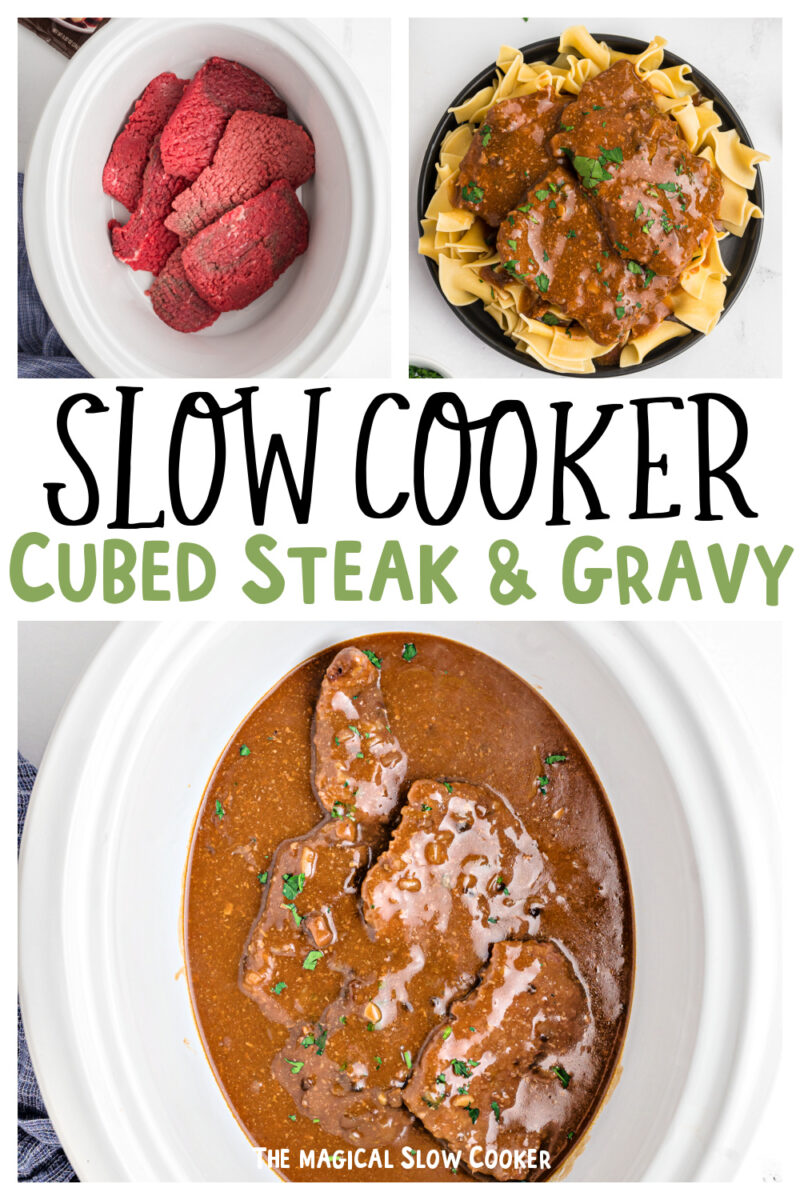 Crockpot Cubed Steak & Gravy 🤤 perfect cold weather meals