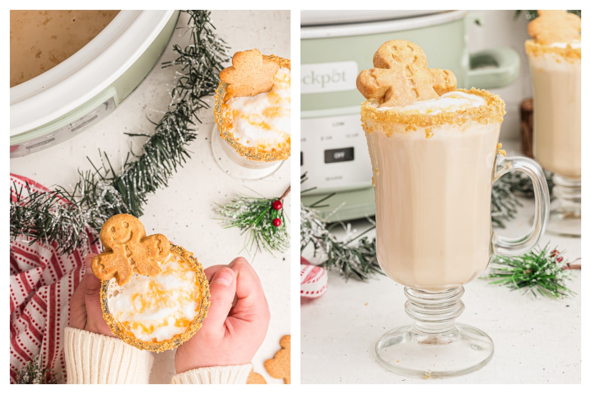 Slow Cooker Gingerbread Lattes