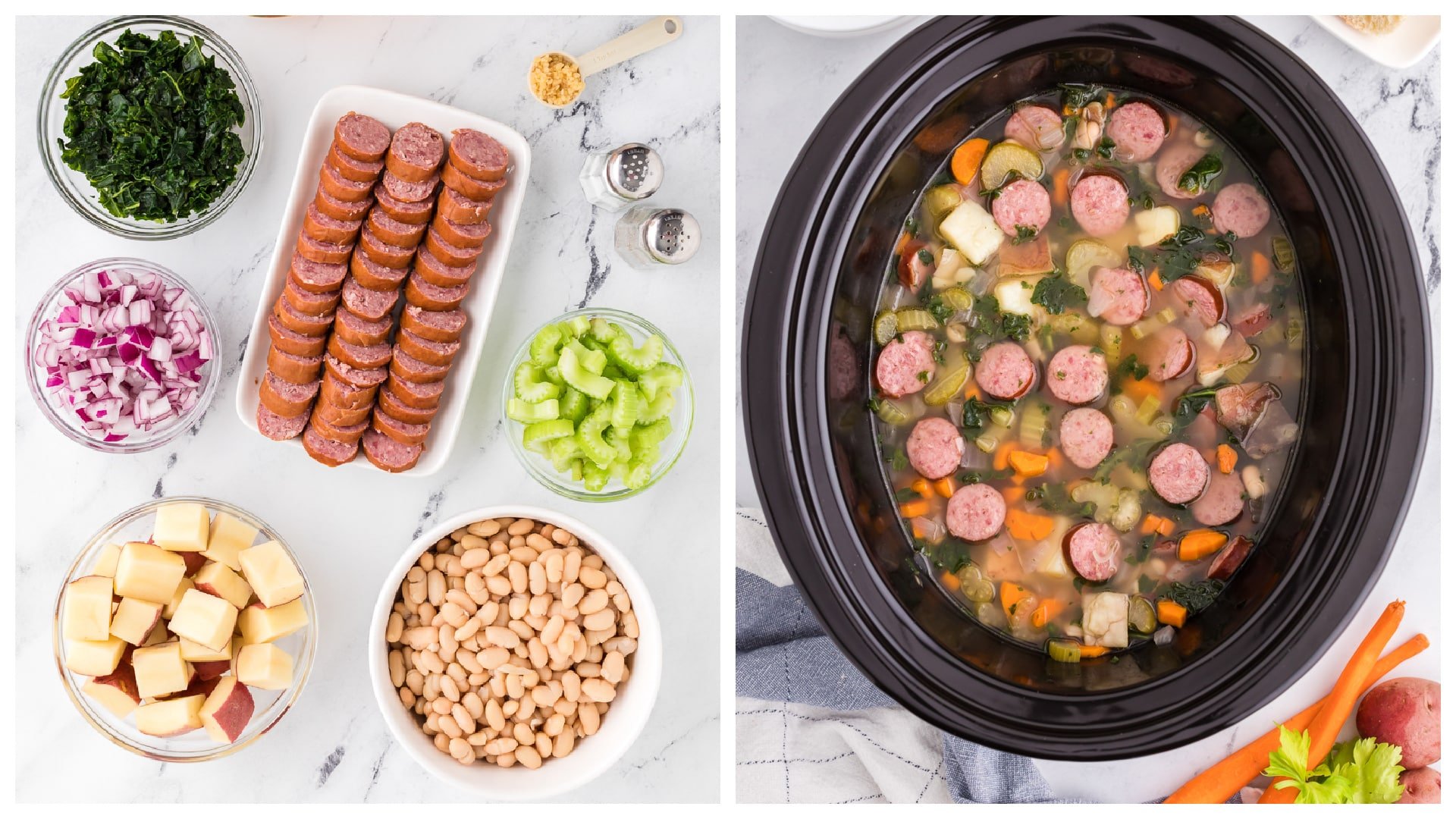 Slow Cooker Sausage White Bean Soup The Magical Slow Cooker