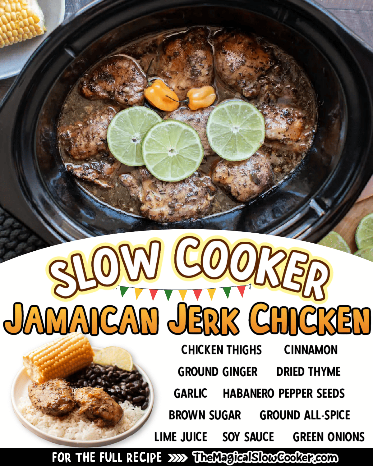 Slow Cooker Jamaican Jerk Chicken The Magical Slow Cooker