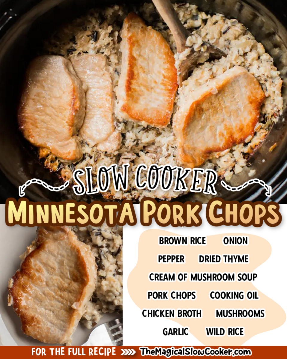 minnesota pork chops images with text of what the ingredients are.