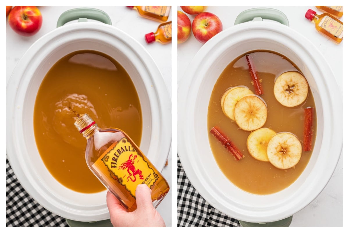 Slow Cooker Fireball Apple Cider The Magical Slow Cooker