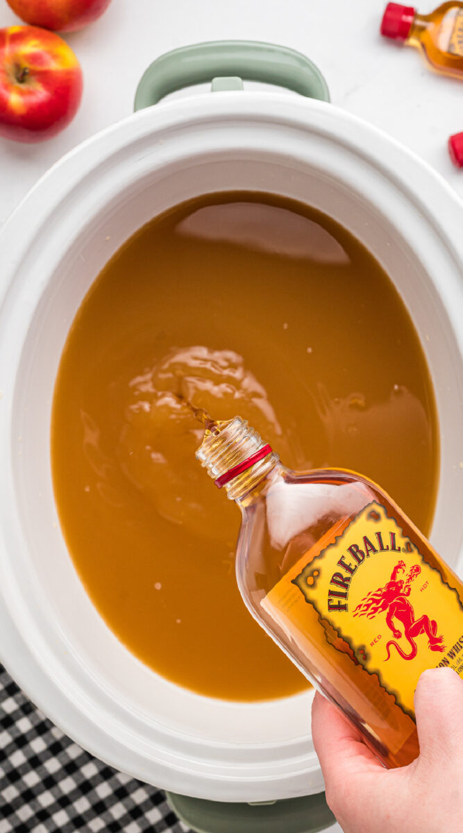 Slow Cooker Fireball Apple Cider The Magical Slow Cooker