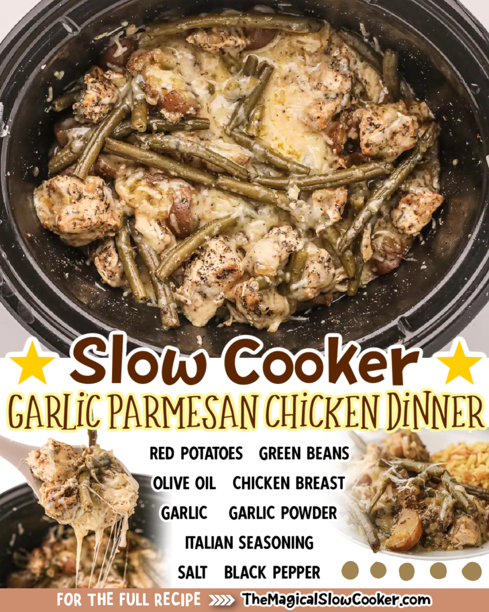 Slow Cooker Garlic Parmesan Chicken Dinner The Magical Slow Cooker