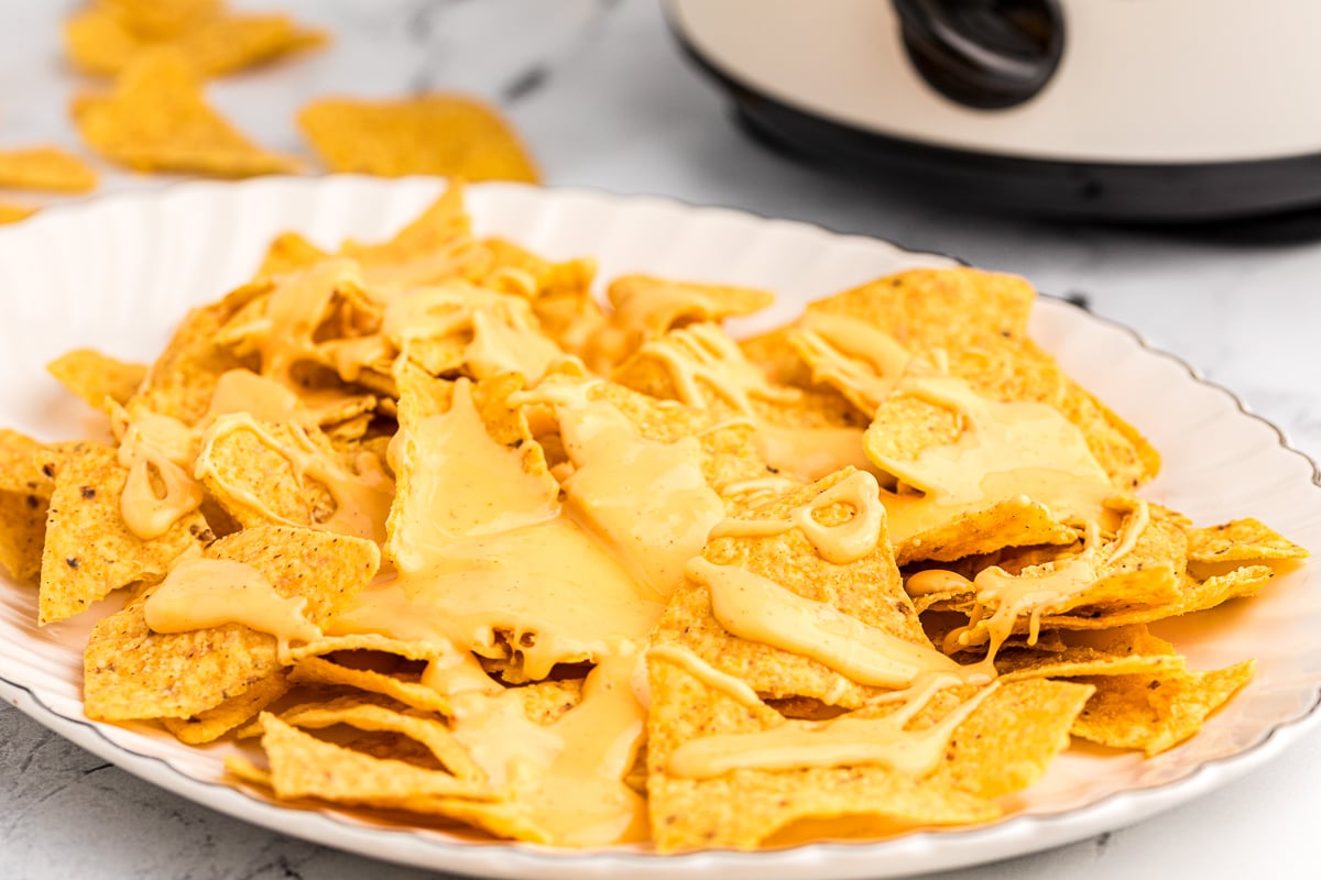 nachos on a a plate.