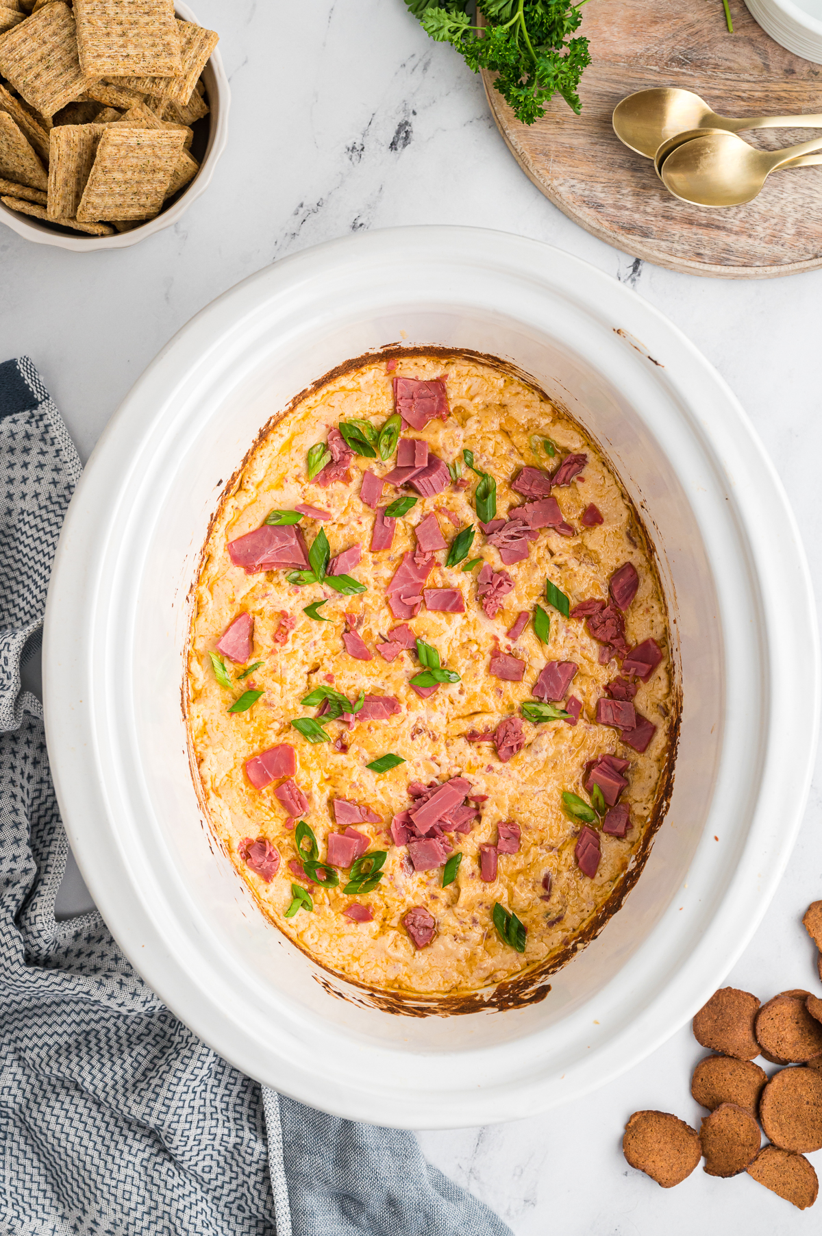 Crockpot Reuben Dip Recipe - My Heavenly Recipes