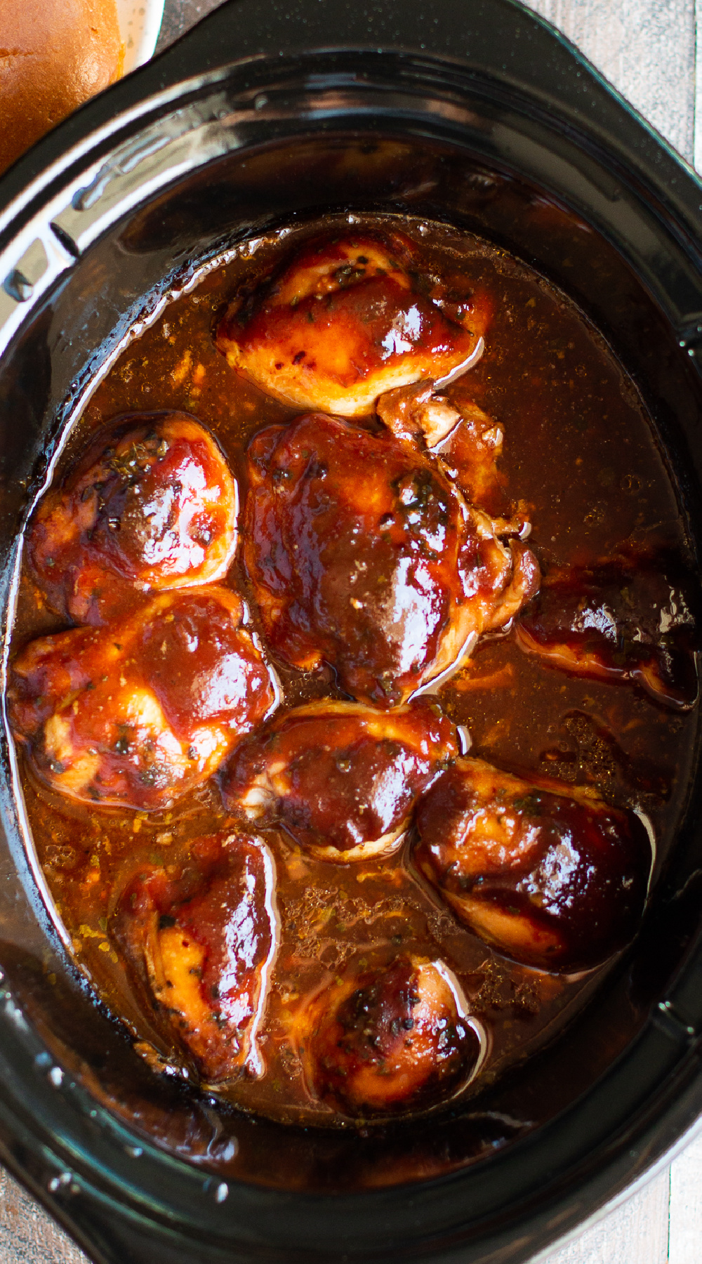 long image of root beer chicken.